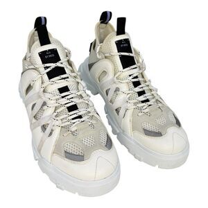McQ orbyt Descender 2.0 Leather & Mesh Trainers White Size 42 EU Size 9 US